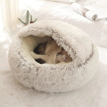 Calming Plush Dog Bed